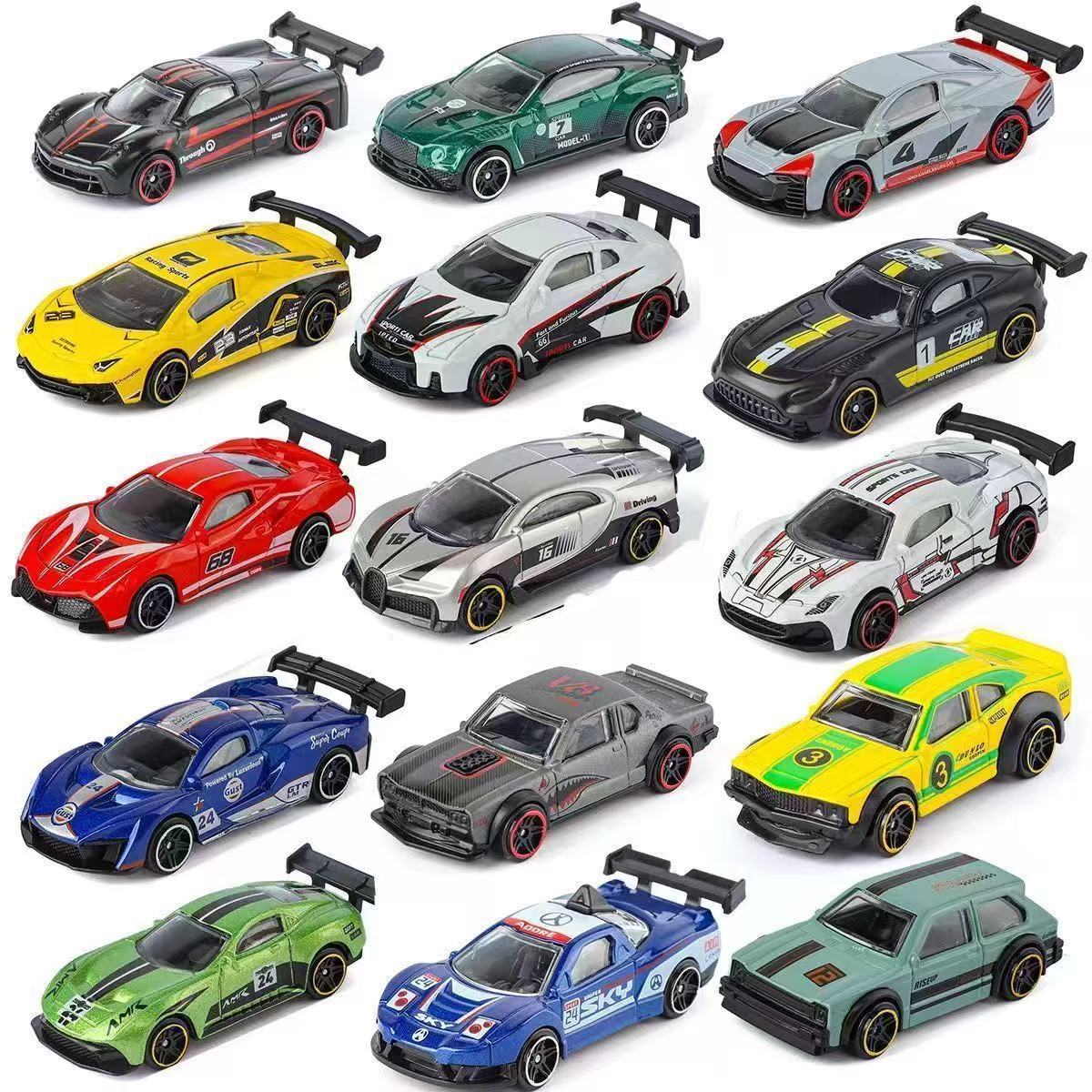 Party Games Christmas - Legering automodel simulatie 1:64 glijdende sportwagen