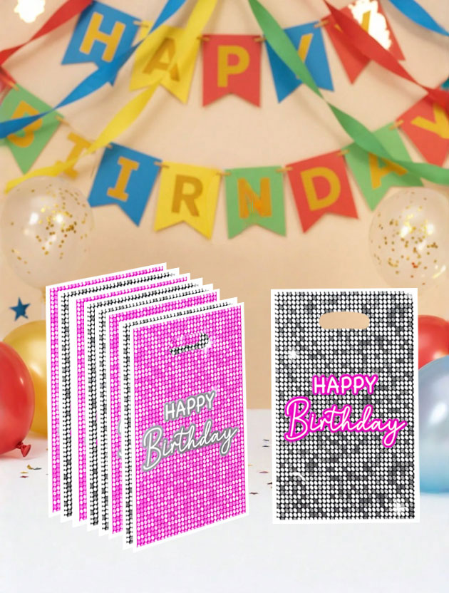 Party Games At Christmas - 20 stuks/40 stuks feestcadeautasjes, glitter-paillettenstijl, gelukkige