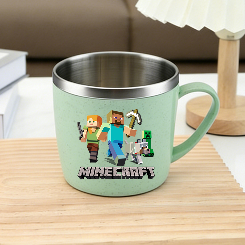 Party Games App - Minecrafted roestvrijstalen waterbekers spel koffie melk