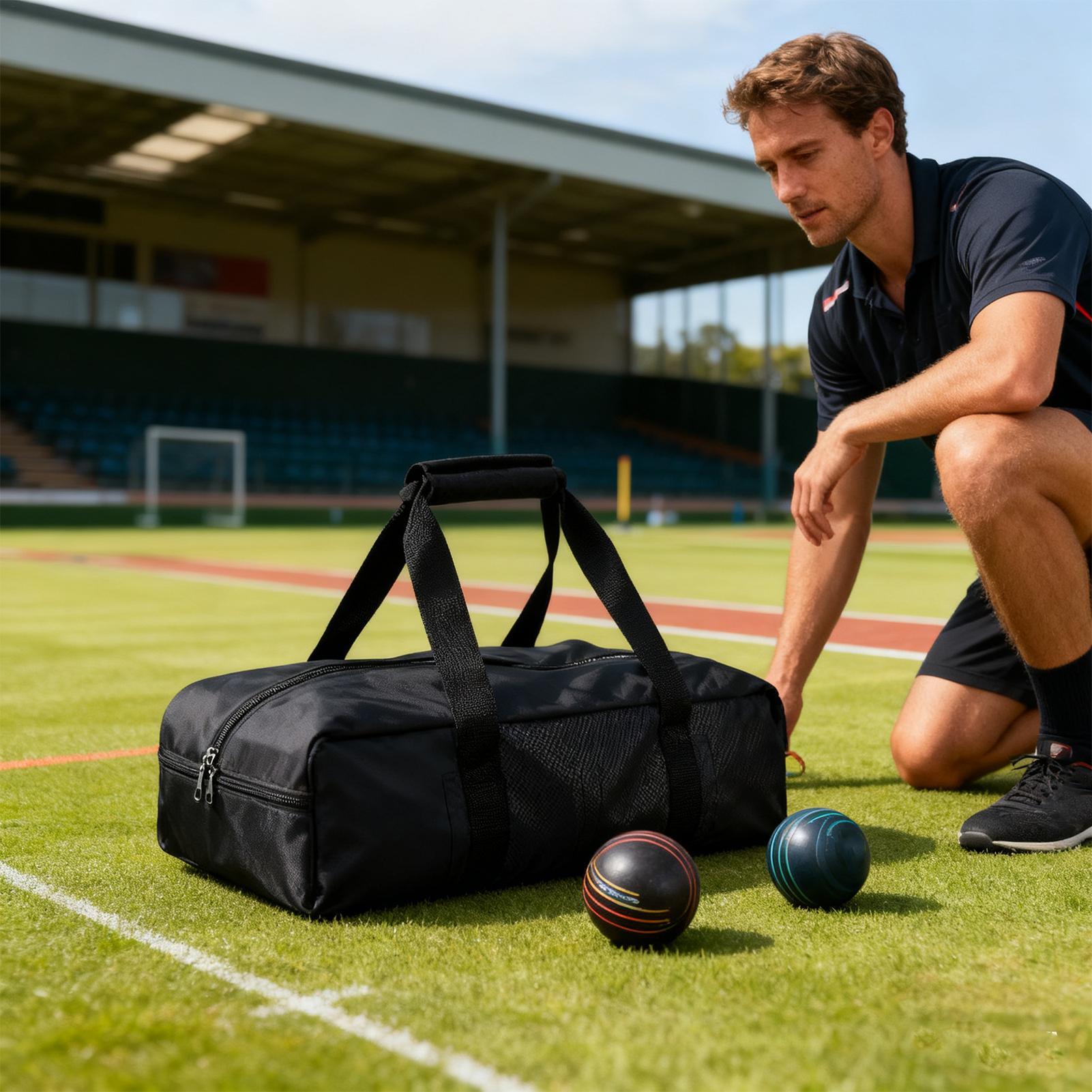 Bocce Ball Lawn - Sportbaltas Waterdichte draagtas Dubbele ritssluiting Zware