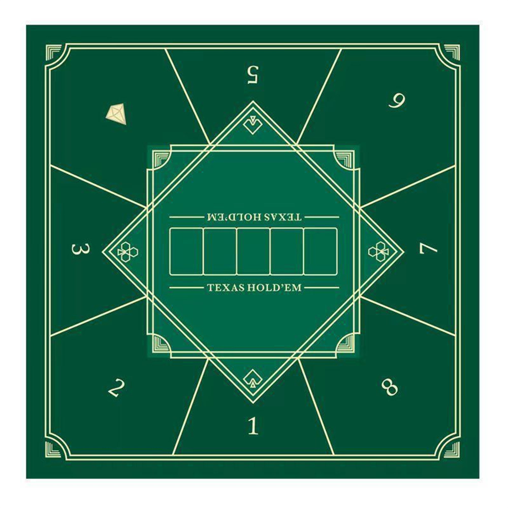 Party Games Board Game - Verdikte Texas Hold'em Pokermat, waterdichte rubberen