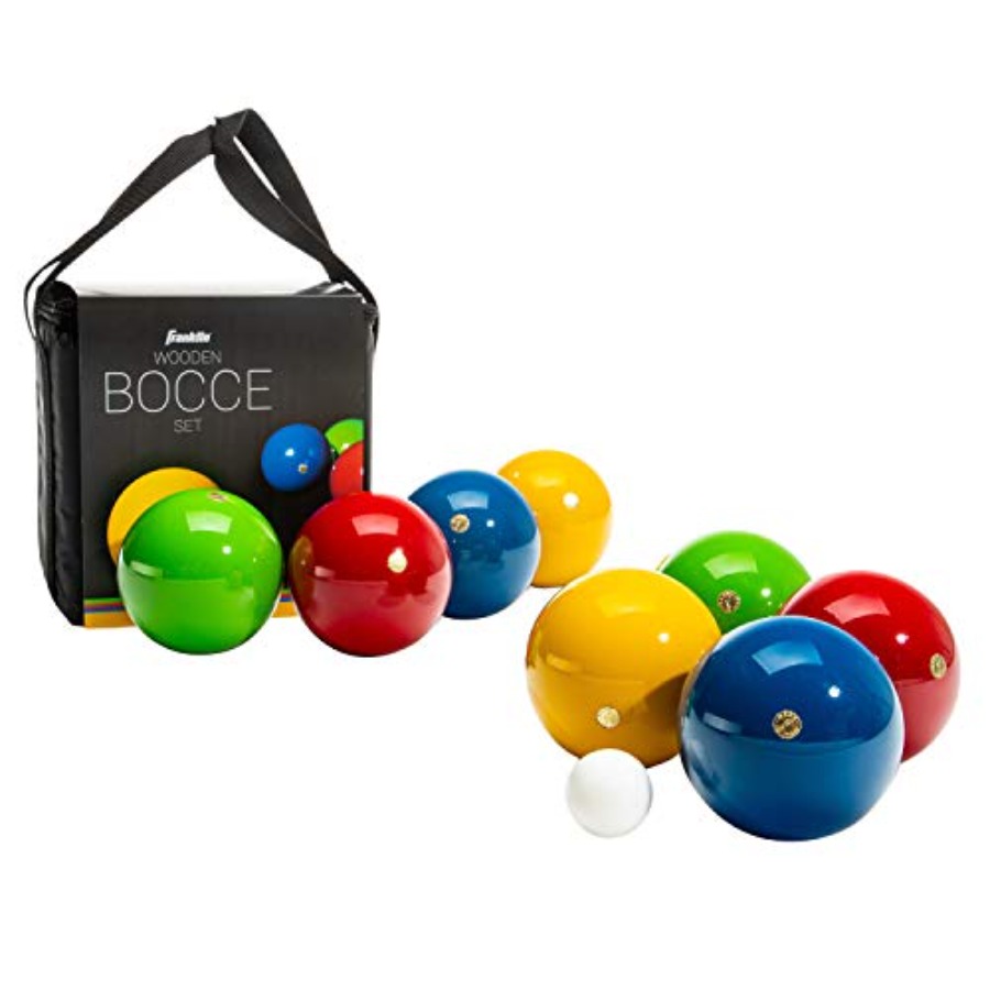 Bocce Ball Lawn - Boccebalset met 8 houten ballen en
