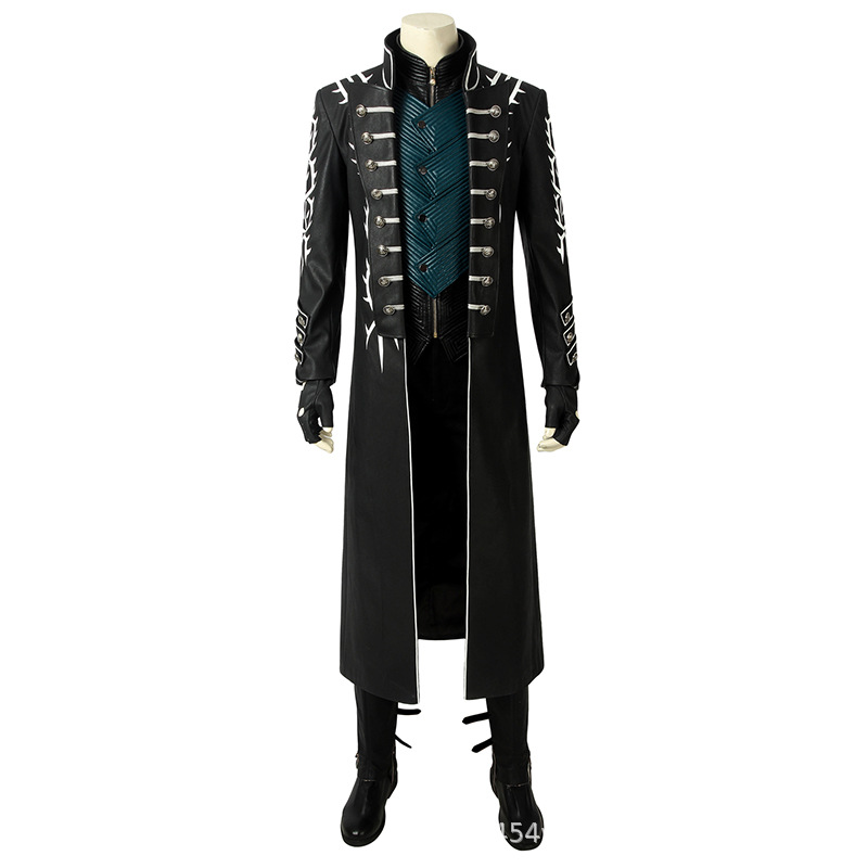 Party Games You Can Play - Vergil Cosplay Kostuum Volledige Set Dark