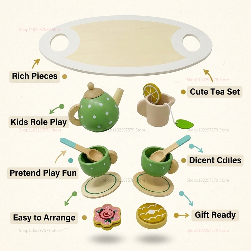 Houten theeservies voor kinder - Party Games You Can Play recensie en prijs