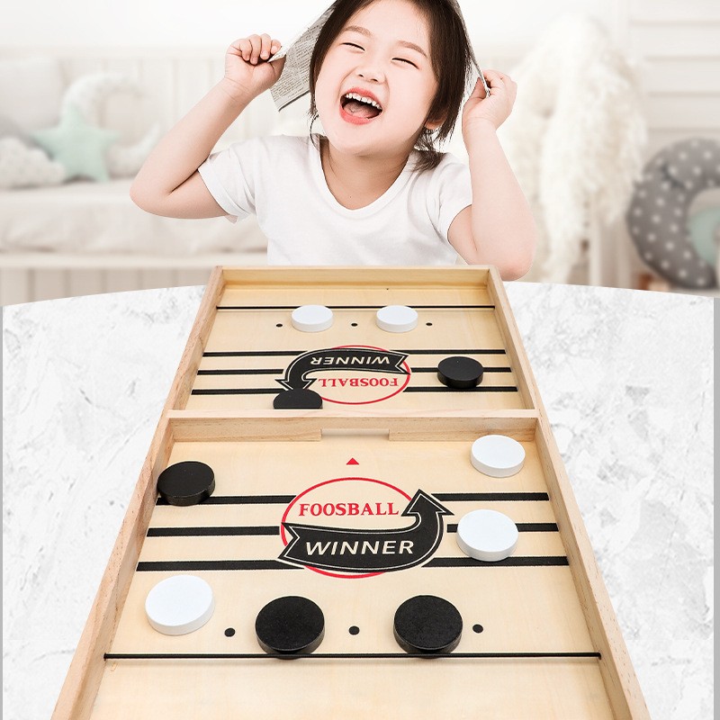 2-in-1 houten ijshockey & scha - Party Games Board Game recensie en prijs