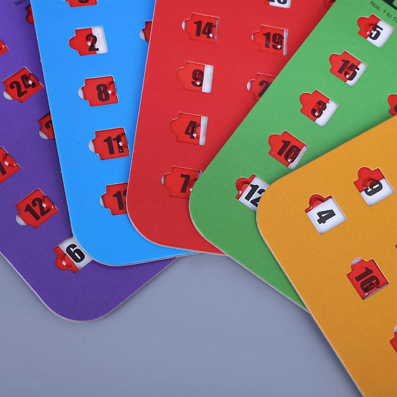 5 stuks schuifbare bingokaarte - Party Games Board Game recensie en prijs