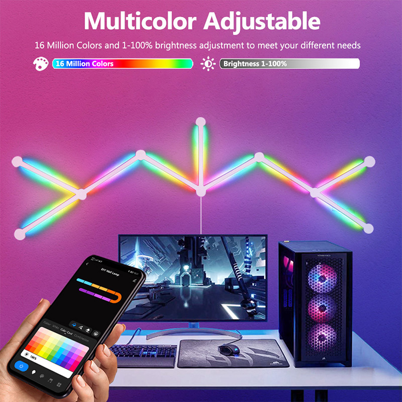 Slimme RGB-wandlamp, Bluetooth - Party Games Switch recensie en prijs