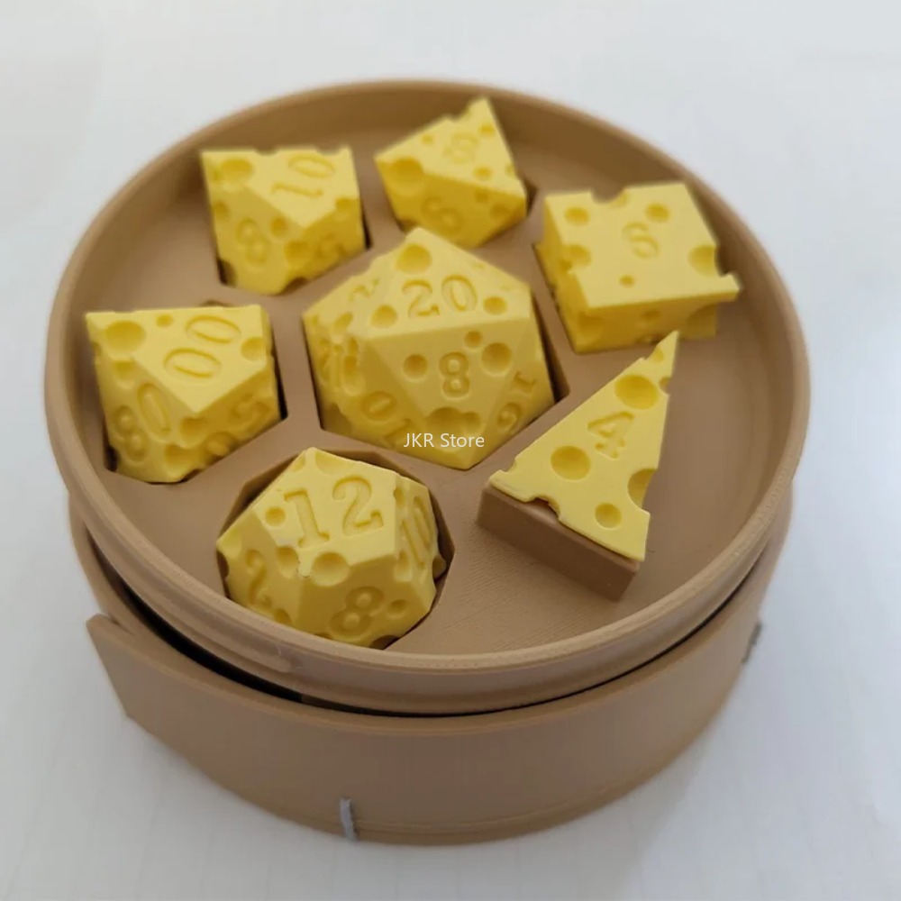 3D-geprinte kaasdobbelstenense - Party Games At Christmas recensie en prijs