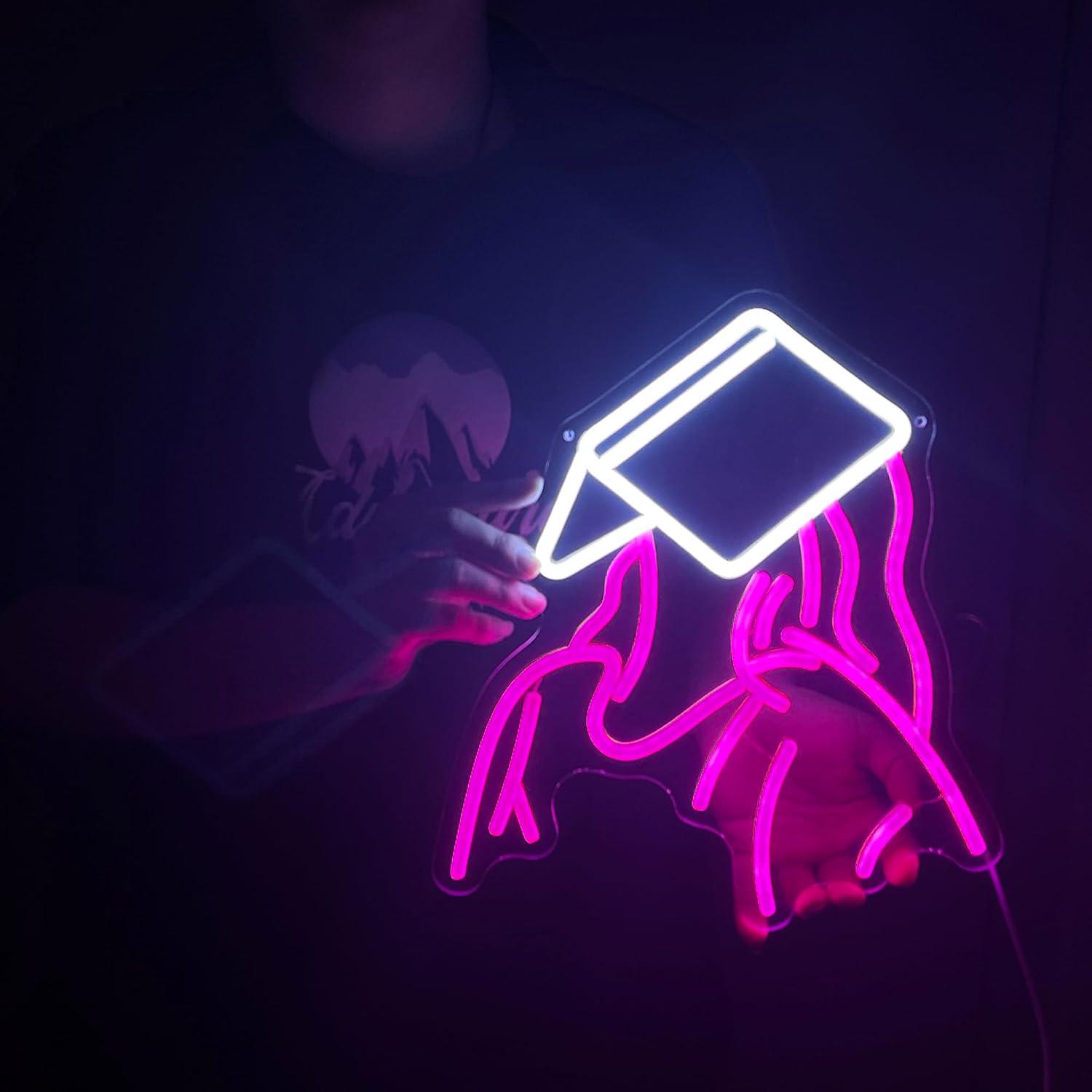 Reading Girl Neon Sign USB dim - Party Games Gifts recensie en prijs