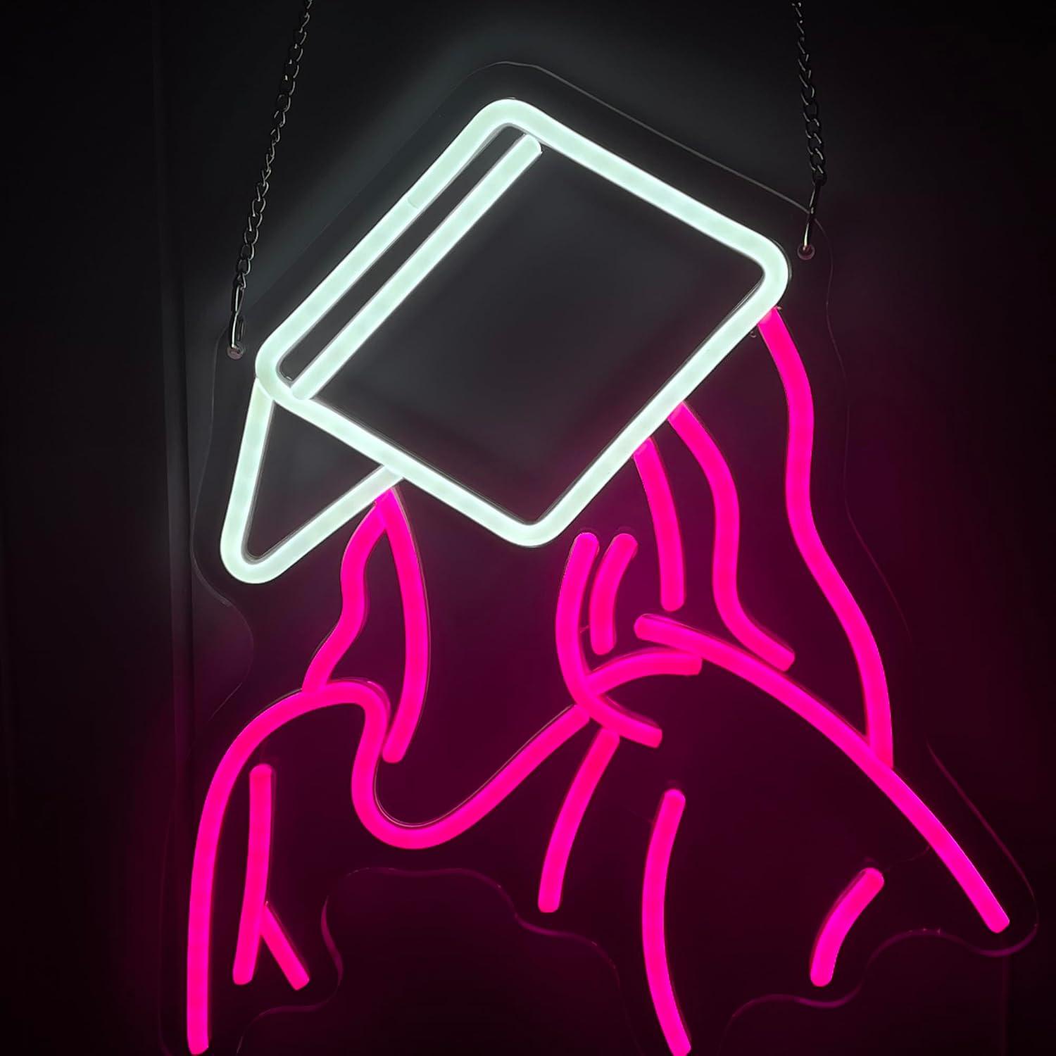 Reading Girl Neon Sign USB dim - Party Games Gifts recensie en prijs