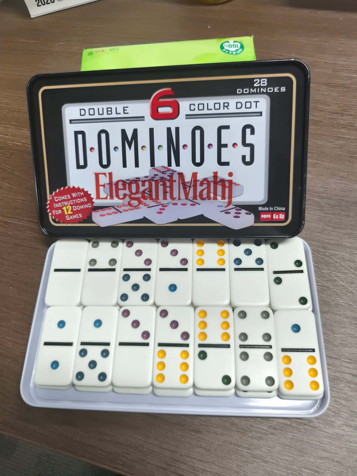 ElegantMahj Dubbele Zes Domino - Party Games Board Game recensie en prijs