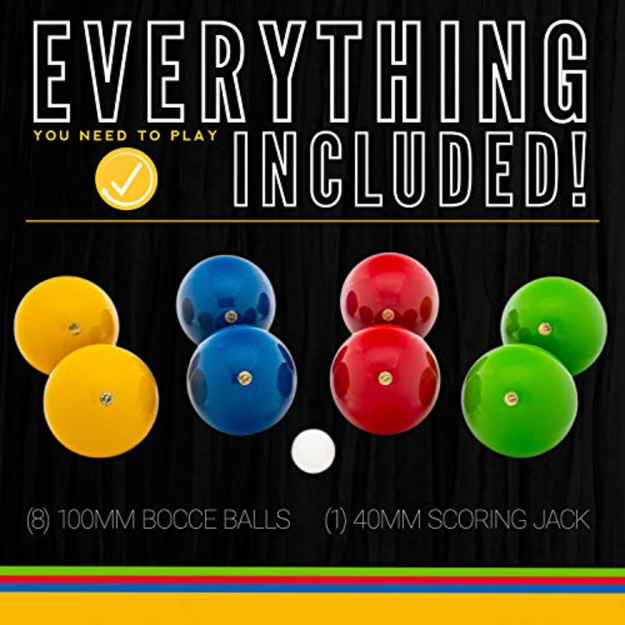 Boccebalset met 8 houten balle - Bocce Ball Lawn recensie en prijs